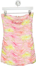 loveshackfancy Pink Nerra Mini Ruched Dress UK 8