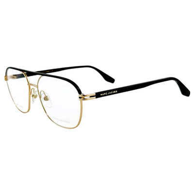 Marc Jacobs Marc 571  Mens Metal Aviator Eyeglass Frame RHL Gold Black 57-16