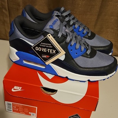 New with original box. Nike Air Max 90 GTX Gore-Tex Blue/Gray FD5810-003