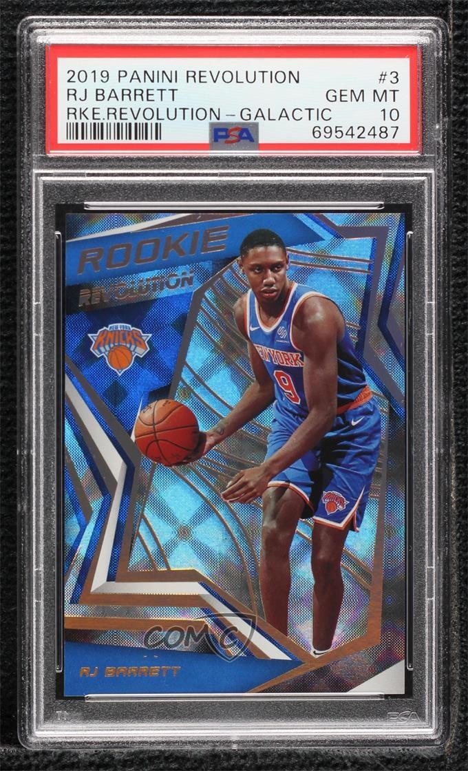 2019-20 Panini Revolution Rookie Galactic RJ Barrett #3 PSA 10 GEM MT RC