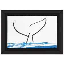 Wyland- Original Sumi Ink Painting "Whale Tail"