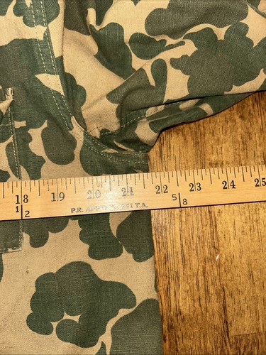 Duxbak Mohawk Duck Camo Hunting Jacket Mens S 20 Green Frog Skin Hunting Field - Picture 11 of 12