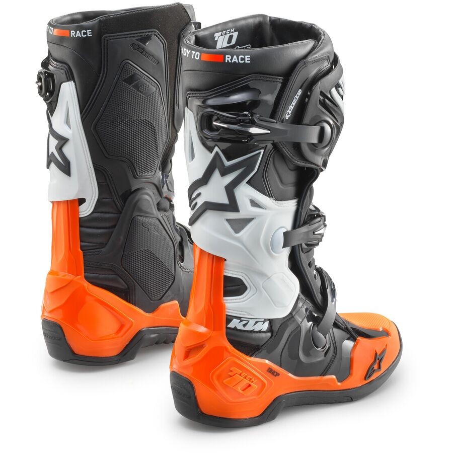 KTM PowerWear 2021 Alpinestars Tech-10 Boots - Black/Orange