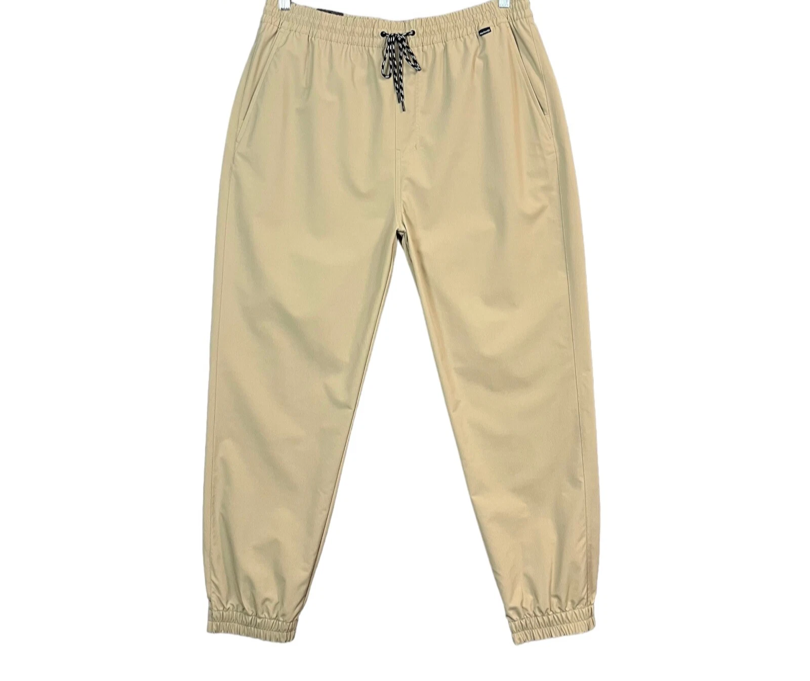 Hurley Men's Dri Fit Jogger Pants Size XL (35x28) Khaki Modern Athletic Style