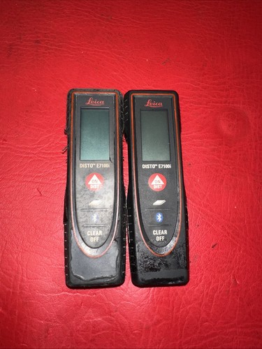 Lot of 2x Genuine Leica DISTO E7100i Bluetooth LASER Distance Measurer - No Door