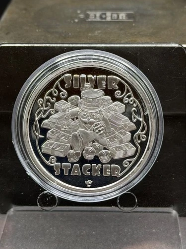 Silver Stacker Castronomics Rare Collector Coin 1 Troy Oz .999 Fine Round Medal