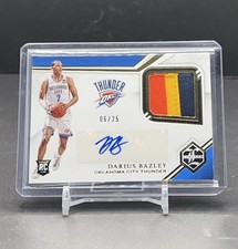Darius Bazley 2019-20 Chronicles Limited Rookie Jersey Auto PRIME/25 RPA SP