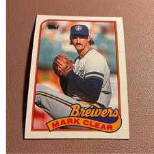 Topps 1989 Topps Mark Clear #63 Milwaukee Brewers MLB Baseball Card Base