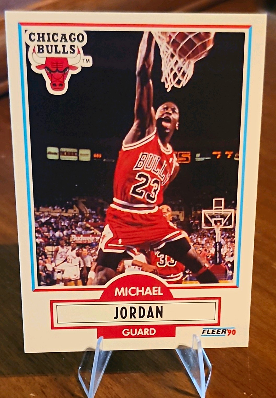 Fleer 1990 Fleer Michael Jordan Chicago Bulls #26 Base Set NBA Basketball Card