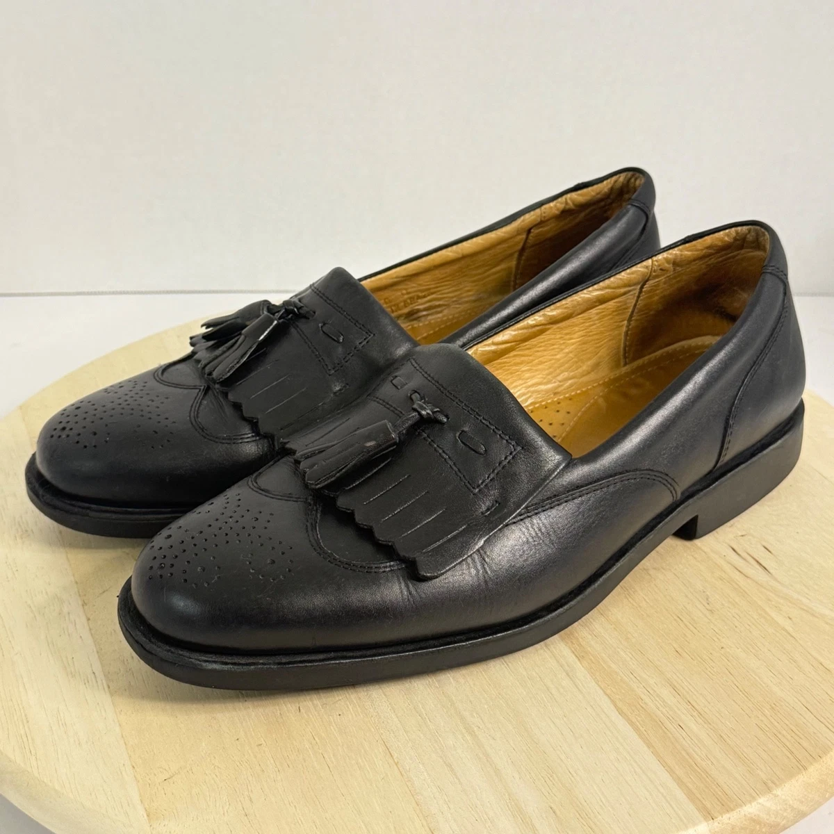 Sandro Moscoloni Mens Black Leather Wingtip Brogue Oxford Shoes Size 11D Sandro Moscoloni Dress Shoes for Men with Upper Leather  main image 3