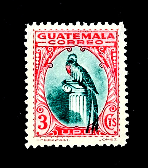 GUATEMALA Stamp - 1935 Quetzal Bird Sn 274 POG r11