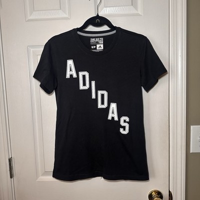 Adidas Black Logo Tee Size Womens Size Small Performance Tee Tshirt Short Sleeve