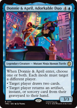 Magic MTG - Donnie & April, Adorkable Duo - MINT/NMINT - EN