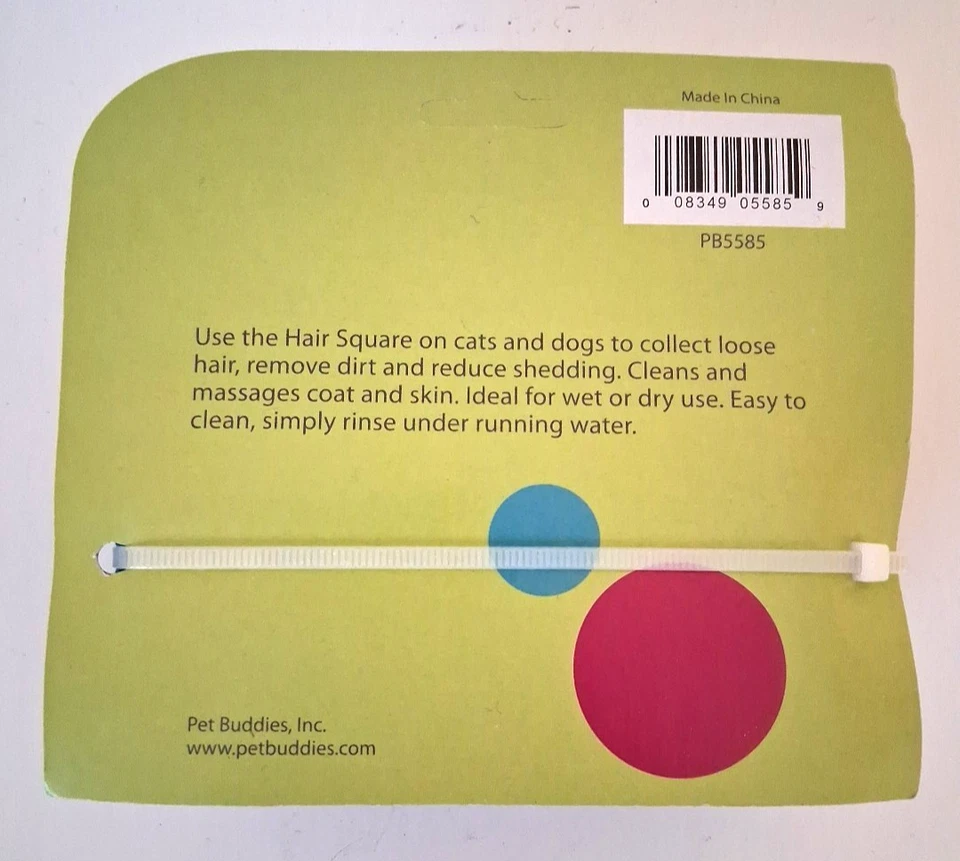 Cepillo removedor de piel de mascotas para gatos y perros cuadrado húmedo y seco mascotas fácil de limpiar no da miedo Foto 2 de 4