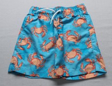 The Children's Place Boys' Clever Kid Print Swim Trunks DH3 Blue Small NWT