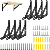 8 StüCk Regalhalterungen,90 Grad Regalwinkel,150Mm RegalträGer,Winkel Regal ,Mit