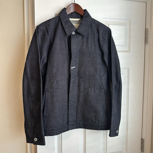 Rogue Territory Supply Jacket Size Medium Selvedge Denim Slim RGT Textured - Picture 1 of 10