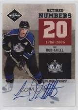 2011-12 Limited Retired Numbers Signatures 11/25 Luc Robitaille #6 Auto HOF 3m0
