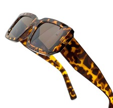 Black Tint Small Black Square Frame Swift Men Women Rectangle Sunglasses Trendy