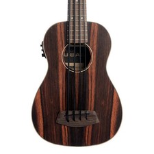 Kala Striped Ebony Acoustic-Electric U-BASS Ukulele