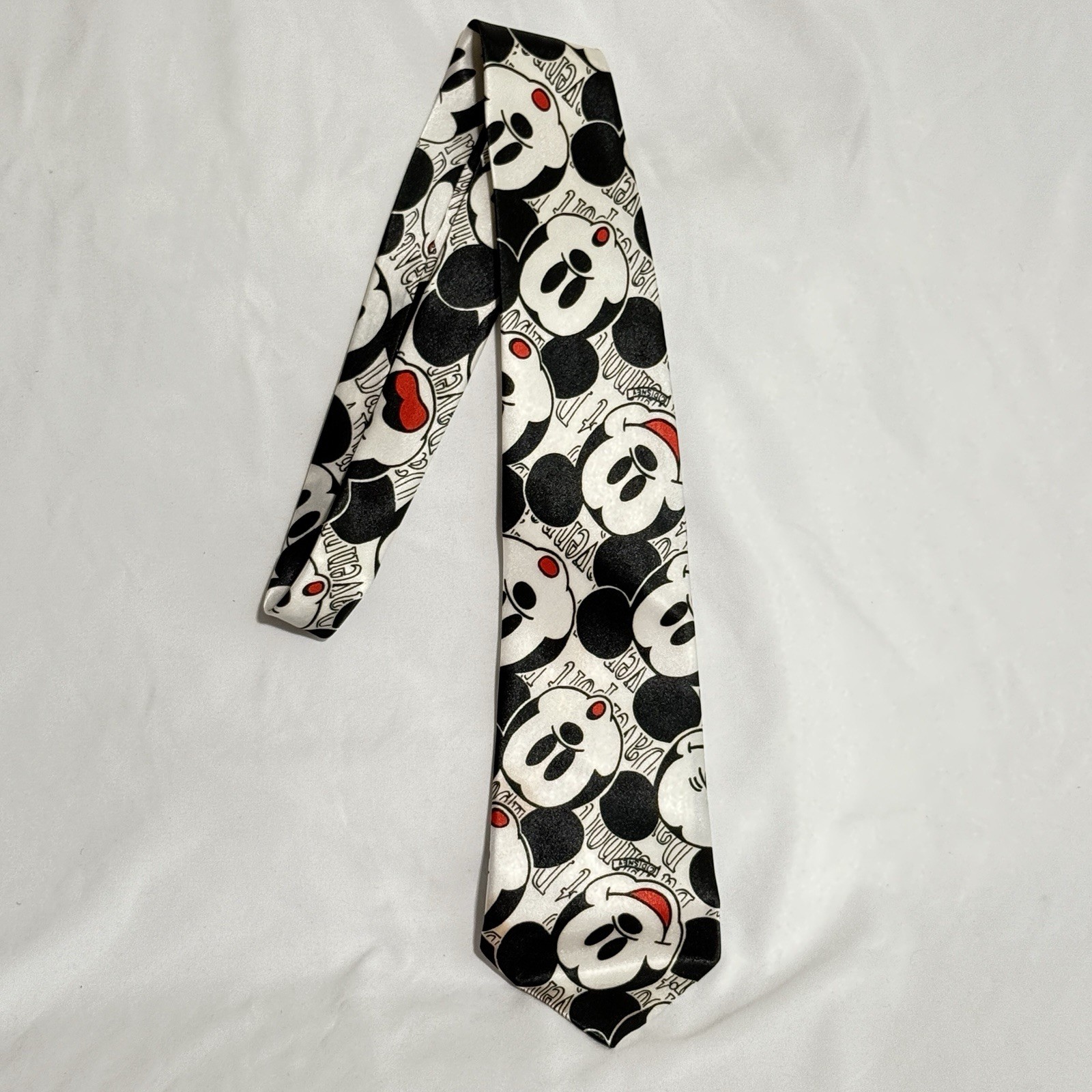 Mickey Mouse Pattern Neck Tie - Select Century Si… - image 1