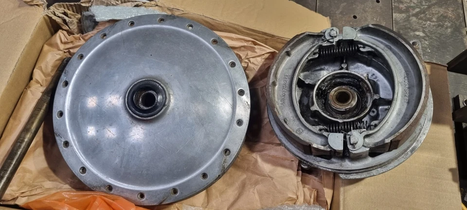 Honda CB350 Twin Motorcycle 7" TLS Front Brake Drum/Hub, Excellent Condition. - Image 3 of 4