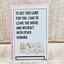 Hallmark Birthday Greeting Card 5x7 Gold House Funny Humor Worth It