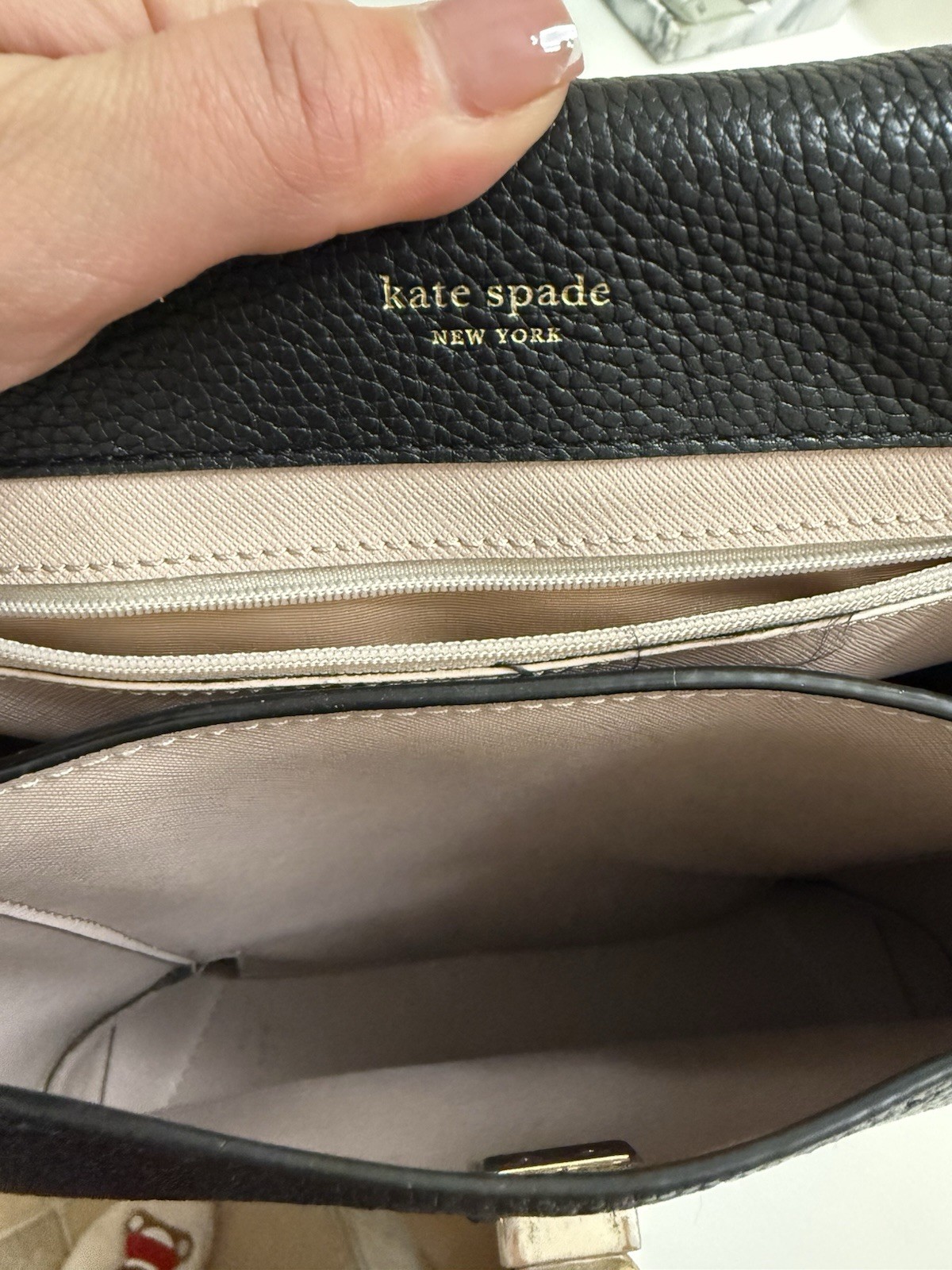 Kate Spade Black Leather Medium Backpack thumbnail 8