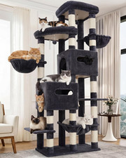 Cat Tree, 74.8-Inch Spacious  Tall Cat Tower for Large Cats, Cat Furniture with
