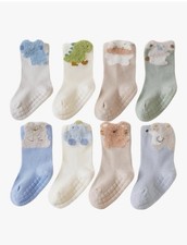 8 Pair Toddler Socks 6 - 12 Month