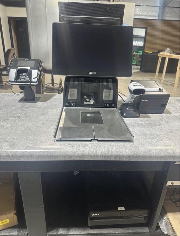 NCR Grocery POS Checkout System  Complete 5 Lane  Scanner Scale Retail equipment
