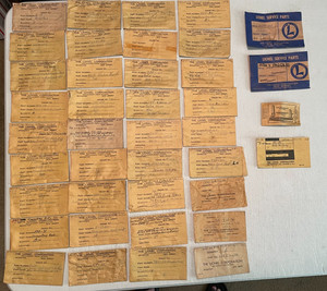 Lionel Pre War & Post War Lot of 40 Empty Factory Parts Envelopes