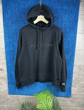 Y-3 Yohji Yamamoto Adidas Signature Logo Pullover Hoodie Men's US L / EU 52-54