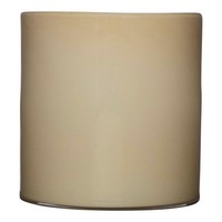 INNA-Glas Teelicht Glas Zylinder Sanya Earth, Beige, 18Cm, Ø18Cm