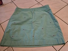 Vineyard Vines Corduroy Whale Print Skirt Green Blue 4