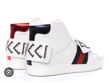 Authentic Gucci Ace High Top Web Tiger Exotic...