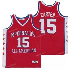1995 Vince #15 Carter Jersey McDonald's Basketball Jerseys All Sewn All American