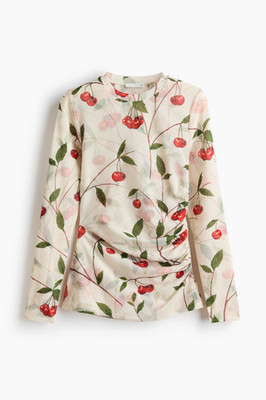 Stella McCartney X H&M - Cherry Print Mesh Top Shirt - XS - NEW HM NWT