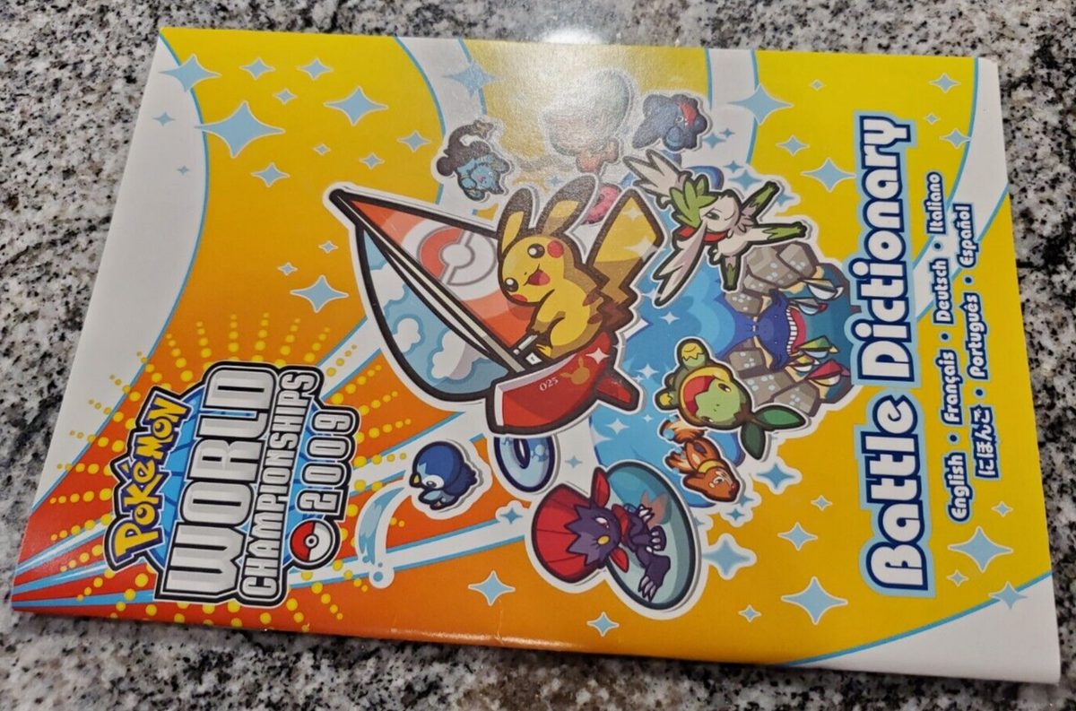 2009 Pokemon World Championships Competitor Battle Dictionary Book