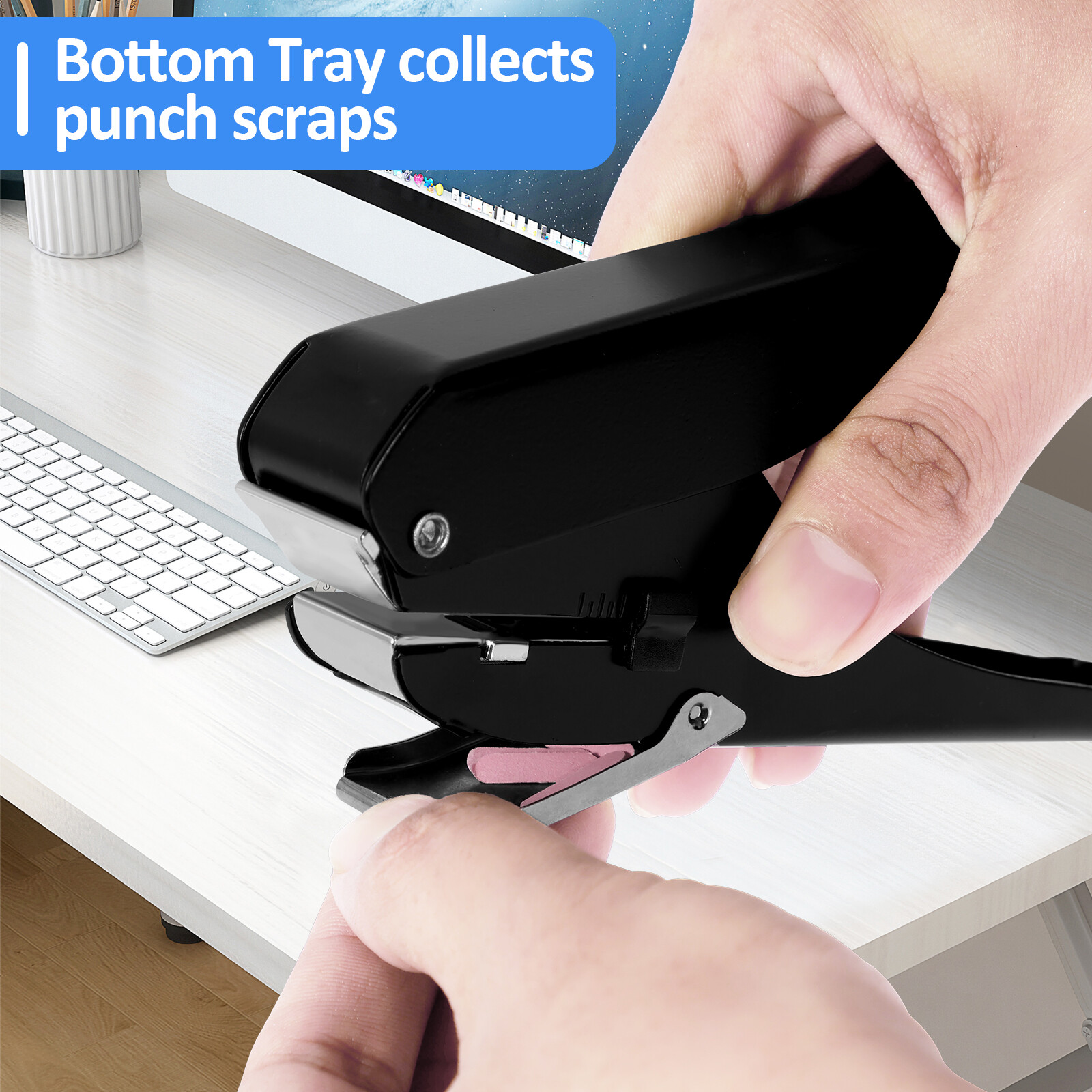 Slot Hole Punch Multifunctional Oval Hole Punch Metal ID Card Hand