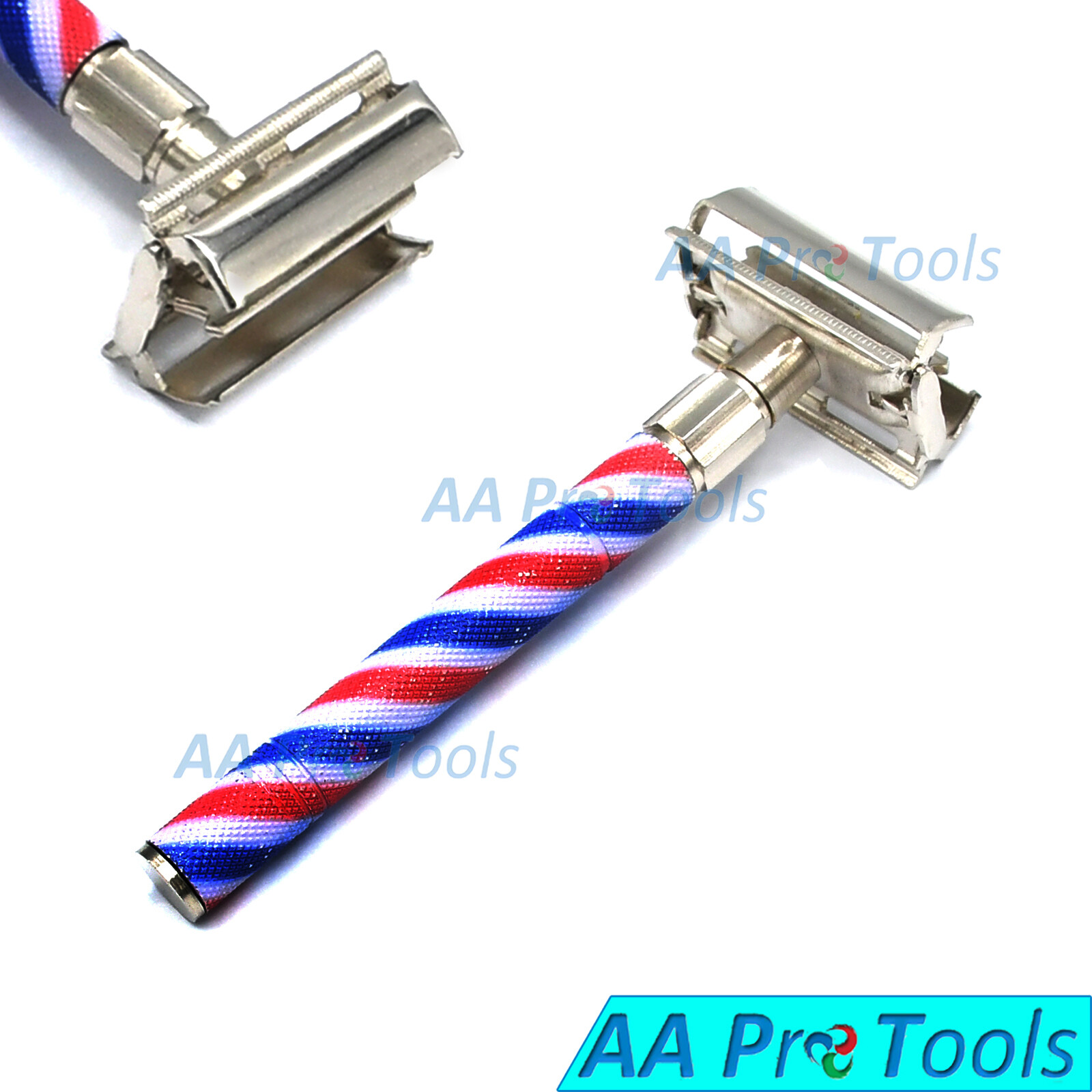 Man Stylist Double Edge Safety Hair Shaving Remover Cleaner w/Blades BTS-194