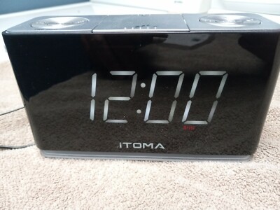 iTOMA Alarm Clock Radio, Digital FM Radio, Dual Alarm, USB Charge Port CKS507