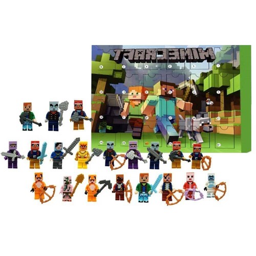 Xmas Surprise Gifts Christmas Minecraft Figure 24 Days Countdown Advent Calendar - Picture 5 of 13