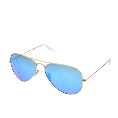 Ray Ban RB3025 Aviator Large Metal 58mm Polarized Gold Sunglasses