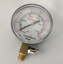 Diesel Engine Compression Tester Gauge 1000 psi With Pressure Release Valve