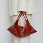 New Vintage Croissant Crossbody Bag Commuting Faux Leather Handbag Women's