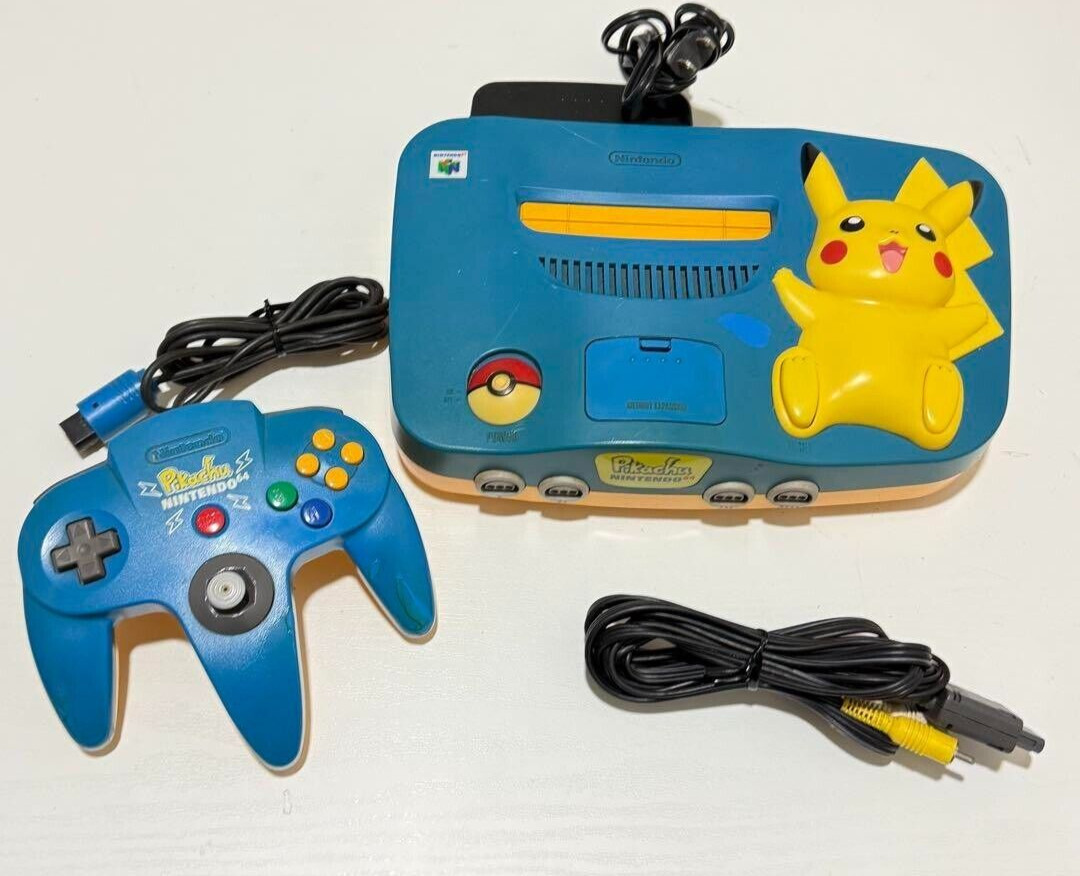 Console Nintendo 64 BONNE PIKACHU en boîte testée NUS-101 du JAPON