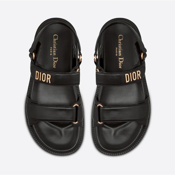 Christian Dior Dioract Sandal in Black 36.5 | eBay