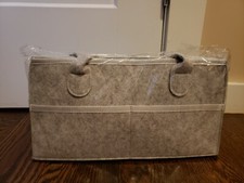 NEW Hblife Baby Diaper Caddy Organizer With Compartments Diaper Storage Basket