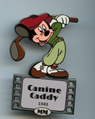 希少品 ミッキーのゴルフ Canine Caddy 60周年 セル画 ピンバッジ 希少品 ミッキーのゴルフ Canine Caddy 60周年 セル画